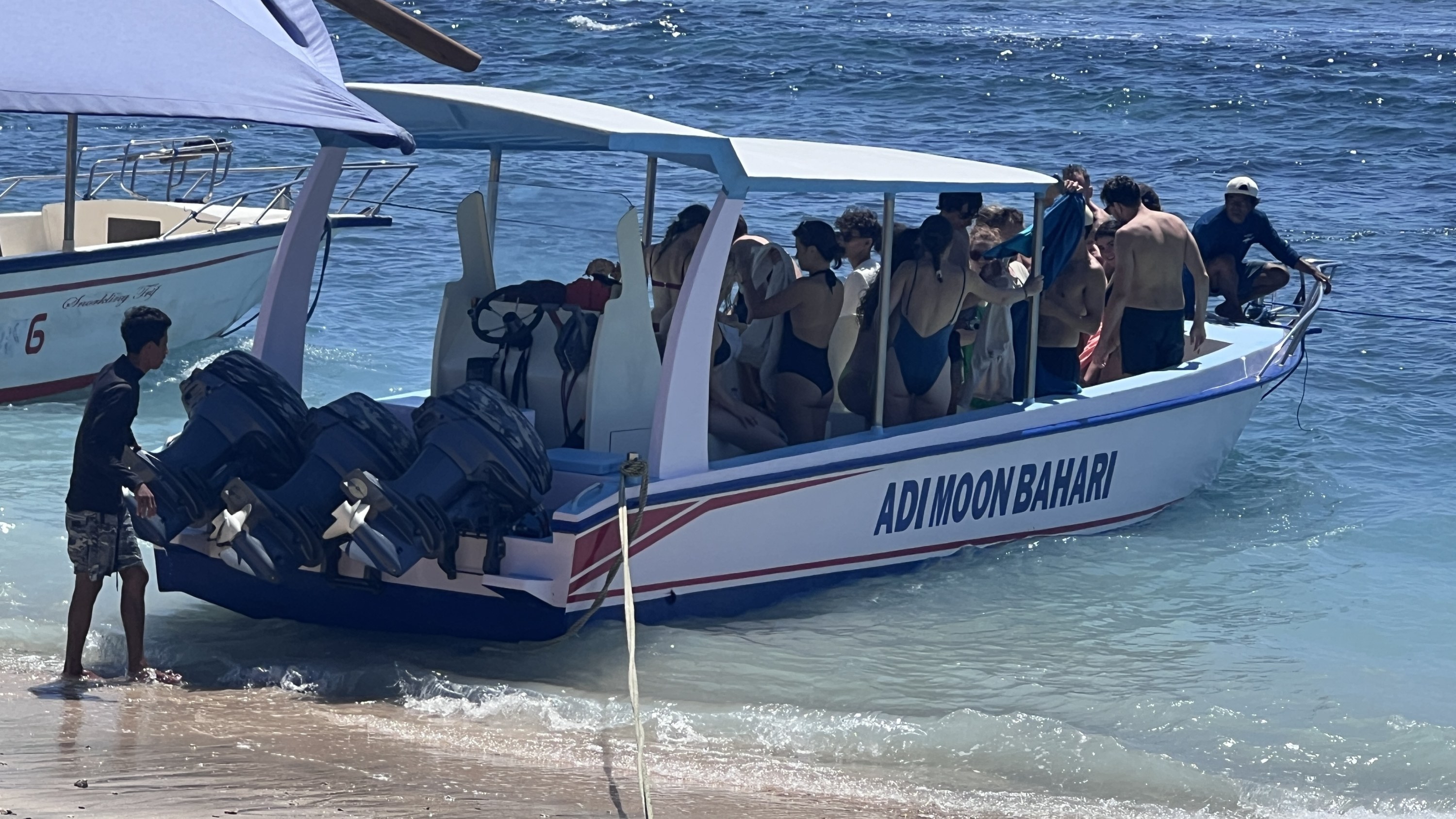 Divers and Snorkellers returning after exciting dives