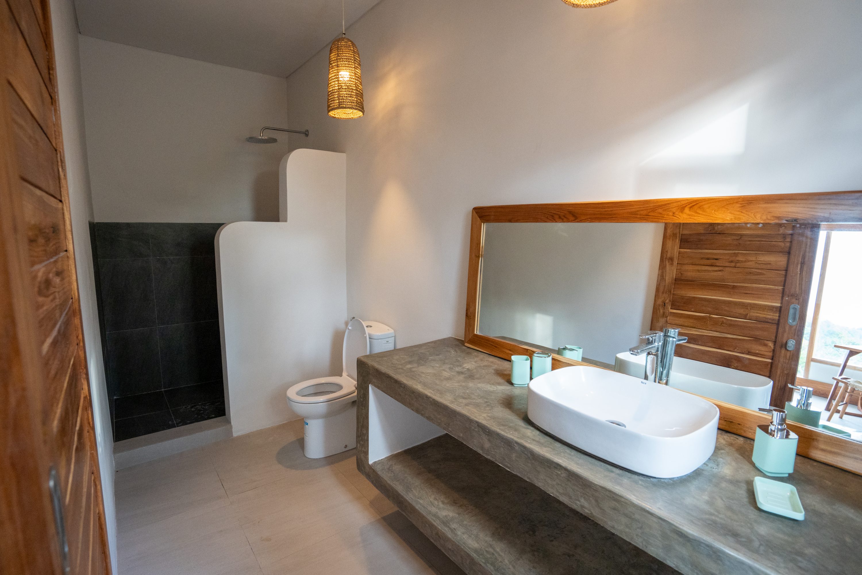 Both bedrooms have ensuite bathrooms including hot water